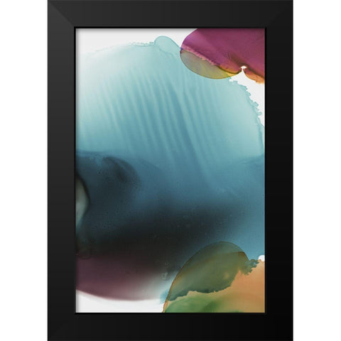 Rainbow Luster I  Black Modern Wood Framed Art Print by PI Studio