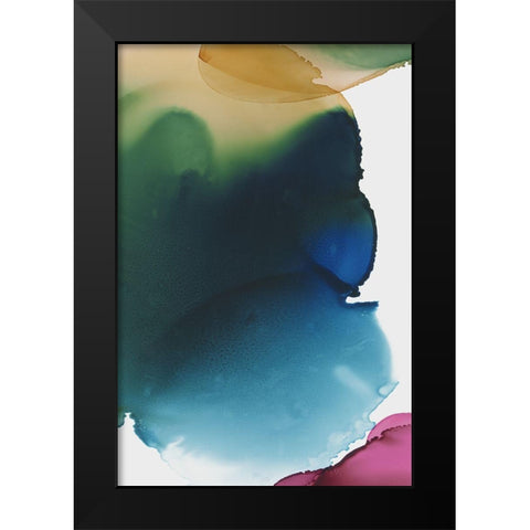 Rainbow Luster II  Black Modern Wood Framed Art Print by PI Studio