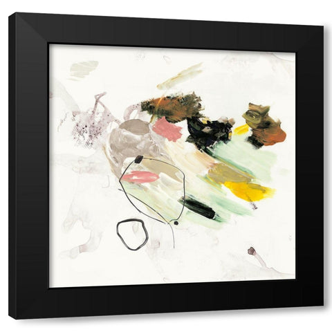 Mixing Palette  Black Modern Wood Framed Art Print by PI Studio