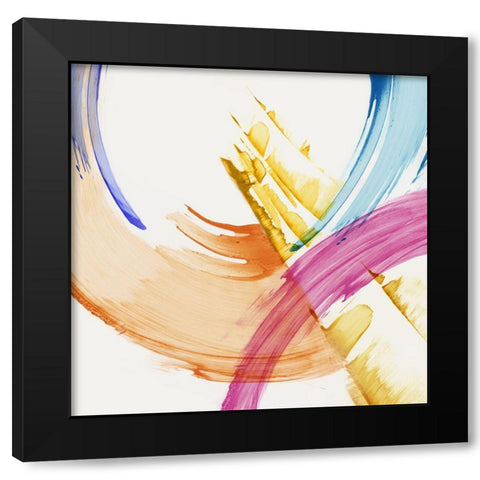 Bright Abstract  Black Modern Wood Framed Art Print by PI Studio