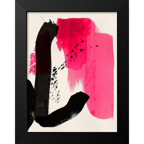 Bright Strokes I  Black Modern Wood Framed Art Print by PI Studio