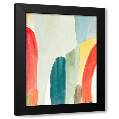 Colour Arch II Black Modern Wood Framed Art Print by PI Studio