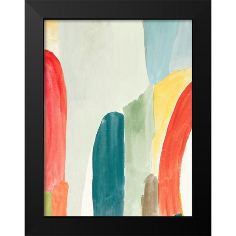 Colour Arch II Black Modern Wood Framed Art Print by PI Studio