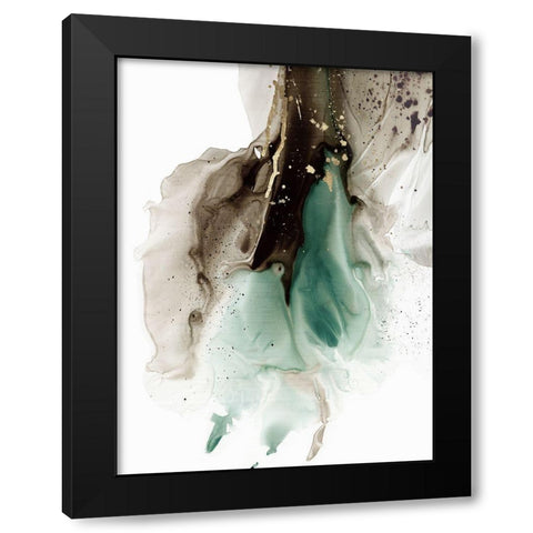 Green Flight I  Black Modern Wood Framed Art Print with Double Matting by PI Studio