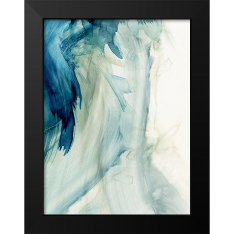 Blue Implosion II  Black Modern Wood Framed Art Print by PI Studio