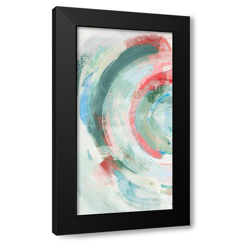 Pink Halo I  Black Modern Wood Framed Art Print with Double Matting by PI Studio