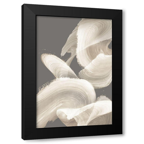 Evolution of White  Black Modern Wood Framed Art Print with Double Matting by PI Studio