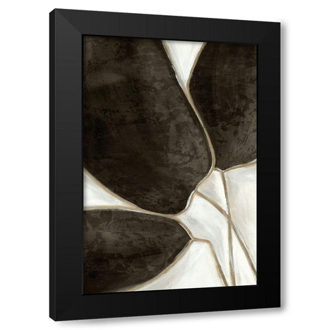 Leaves Like I  Black Modern Wood Framed Art Print by PI Studio