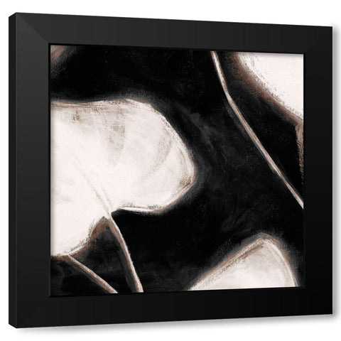 White Tropical I  Black Modern Wood Framed Art Print by PI Studio
