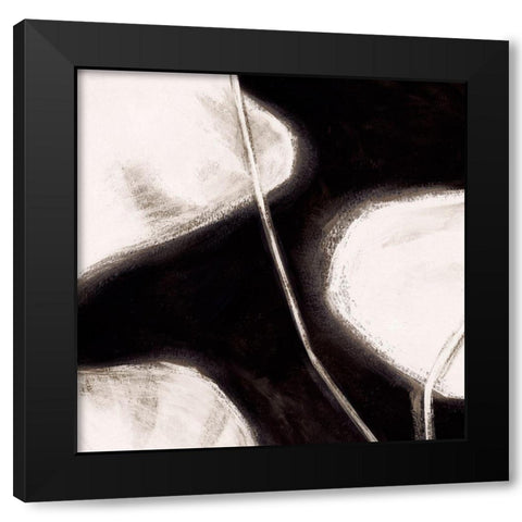 White Tropical II  Black Modern Wood Framed Art Print by PI Studio
