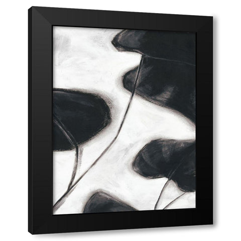 Tropical Plants  Black Modern Wood Framed Art Print with Double Matting by PI Studio