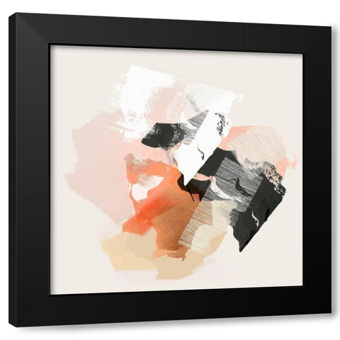 New Dawn I  Black Modern Wood Framed Art Print with Double Matting by PI Studio