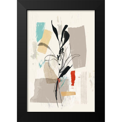 Simple Flower II  Black Modern Wood Framed Art Print by PI Studio