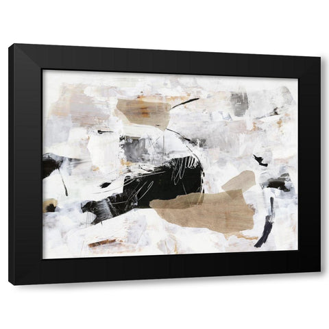 Sweet Whispers Black Modern Wood Framed Art Print with Double Matting by PI Studio