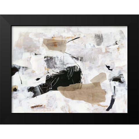 Sweet Whispers Black Modern Wood Framed Art Print by PI Studio