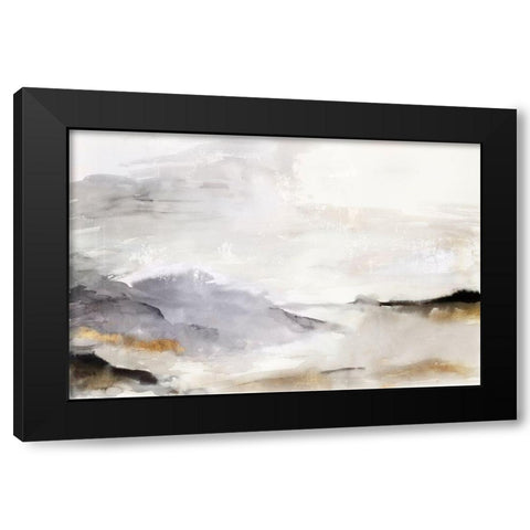 Hills in the Fog  Black Modern Wood Framed Art Print with Double Matting by PI Studio