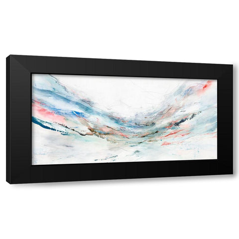 Blue Mountain Black Modern Wood Framed Art Print by PI Studio