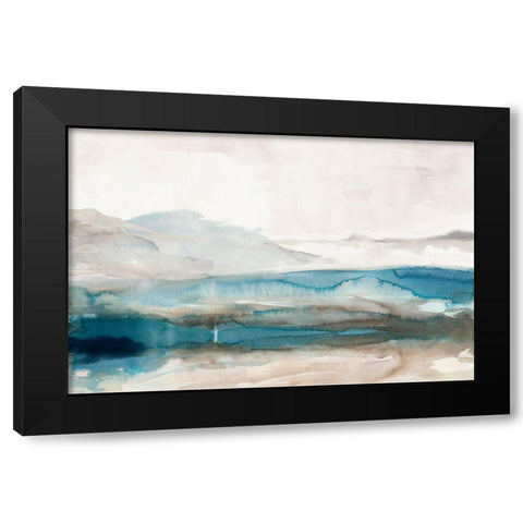 Misty Lagoon  Black Modern Wood Framed Art Print by PI Studio