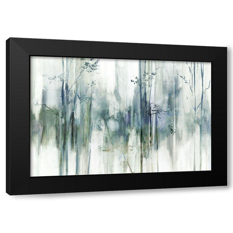 Through the Blue Forest  Black Modern Wood Framed Art Print with Double Matting by PI Studio