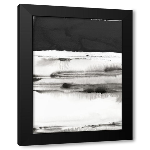 Rhythm of Sea I  Black Modern Wood Framed Art Print with Double Matting by PI Studio