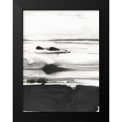 Rhythm of Sea II Black Modern Wood Framed Art Print by PI Studio