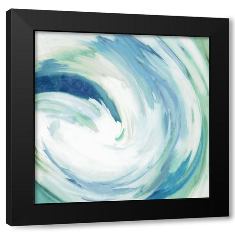 Blue Infinity  Black Modern Wood Framed Art Print by PI Studio