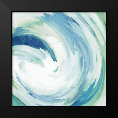 Blue Infinity  Black Modern Wood Framed Art Print by PI Studio