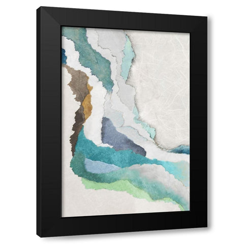 Ripple Flow II  Black Modern Wood Framed Art Print by PI Studio