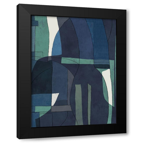 Night Barcelona II  Black Modern Wood Framed Art Print by PI Studio