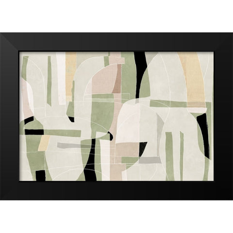 Sunny Barelona  Black Modern Wood Framed Art Print by PI Studio