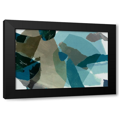 Delicate Paper  Black Modern Wood Framed Art Print with Double Matting by PI Studio