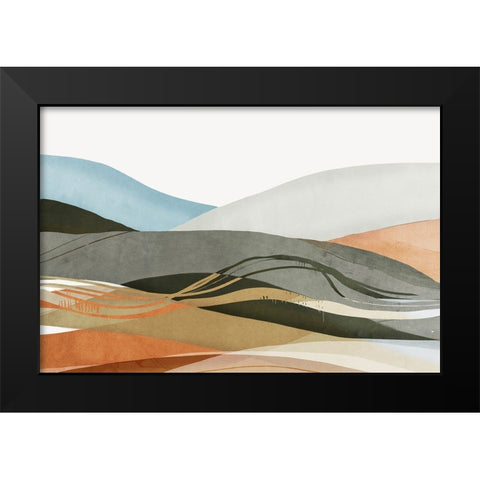 Desert Dunes I  Black Modern Wood Framed Art Print by PI Studio