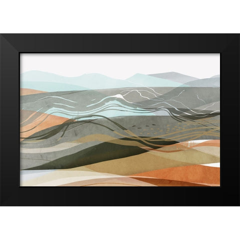 Desert Dunes II  Black Modern Wood Framed Art Print by PI Studio