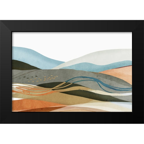 Desert Dunes III  Black Modern Wood Framed Art Print by PI Studio