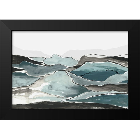 Nightfall Dunes  Black Modern Wood Framed Art Print by PI Studio