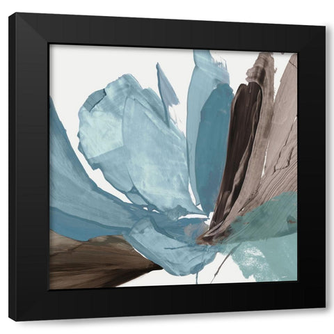 Grande Flower II  Black Modern Wood Framed Art Print with Double Matting by PI Studio