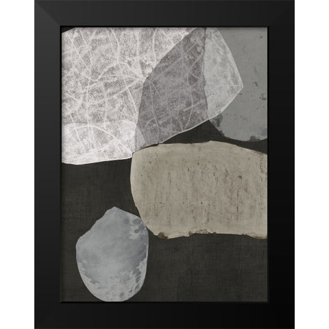 Turning Stone I  Black Modern Wood Framed Art Print by PI Studio