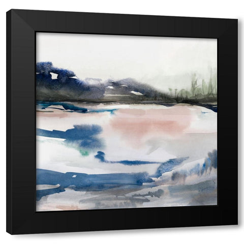 Midnight Swim I  Black Modern Wood Framed Art Print by PI Studio