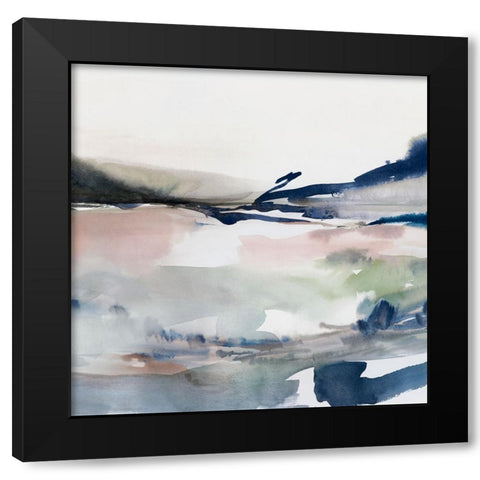 Midnight Swim II  Black Modern Wood Framed Art Print with Double Matting by PI Studio