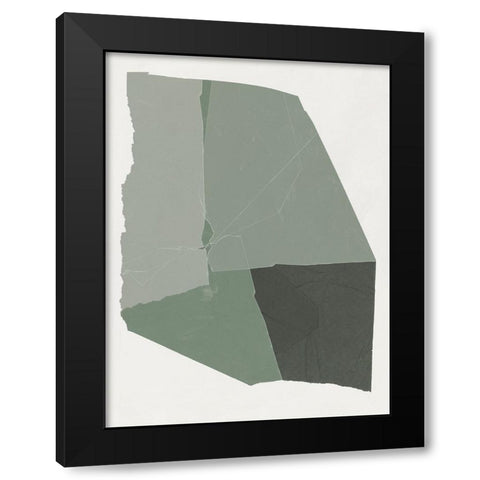 Shape of Green II  Black Modern Wood Framed Art Print by PI Studio