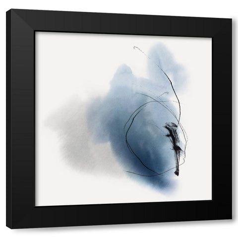 Blushing Air  Black Modern Wood Framed Art Print with Double Matting by PI Studio