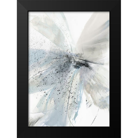 Blue Blooms III  Black Modern Wood Framed Art Print by PI Studio