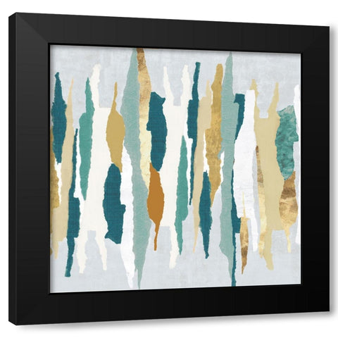 Paper Tears  Black Modern Wood Framed Art Print with Double Matting by PI Studio