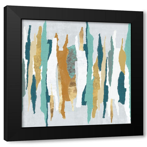 Tears of Paper  Black Modern Wood Framed Art Print by PI Studio