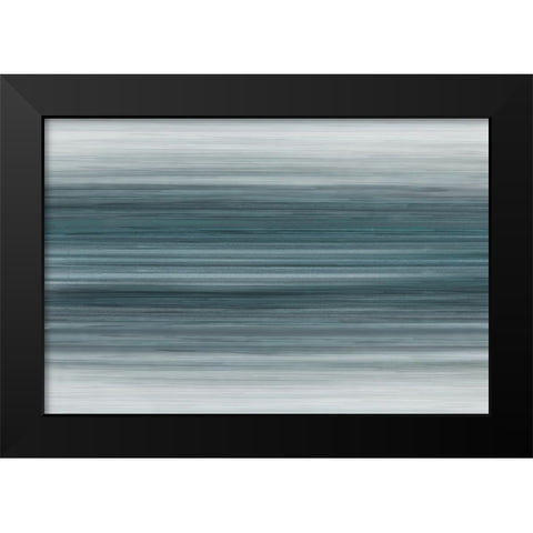 Calm Blue Waters  Black Modern Wood Framed Art Print by PI Studio