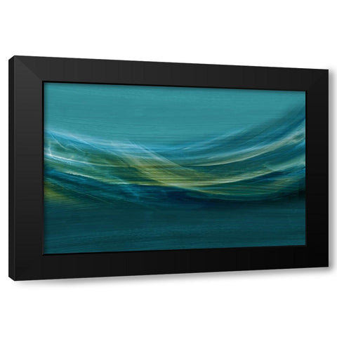 Glass Smoke  Black Modern Wood Framed Art Print with Double Matting by PI Studio