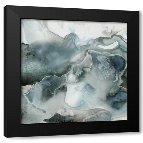 Gray Smoke  Black Modern Wood Framed Art Print by PI Studio