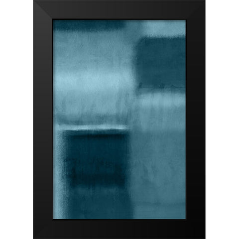 Patches of Blue I  Black Modern Wood Framed Art Print by PI Studio