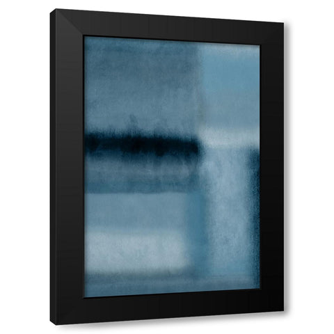 Patches of Blue II  Black Modern Wood Framed Art Print with Double Matting by PI Studio
