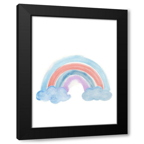 Happy Rainbow  Black Modern Wood Framed Art Print by PI Juvenile